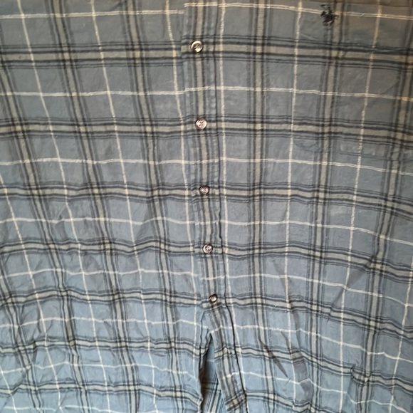 Different colored, plaid, flannel, 4XLT long sleeve button down shirt. - Picture 4 of 4